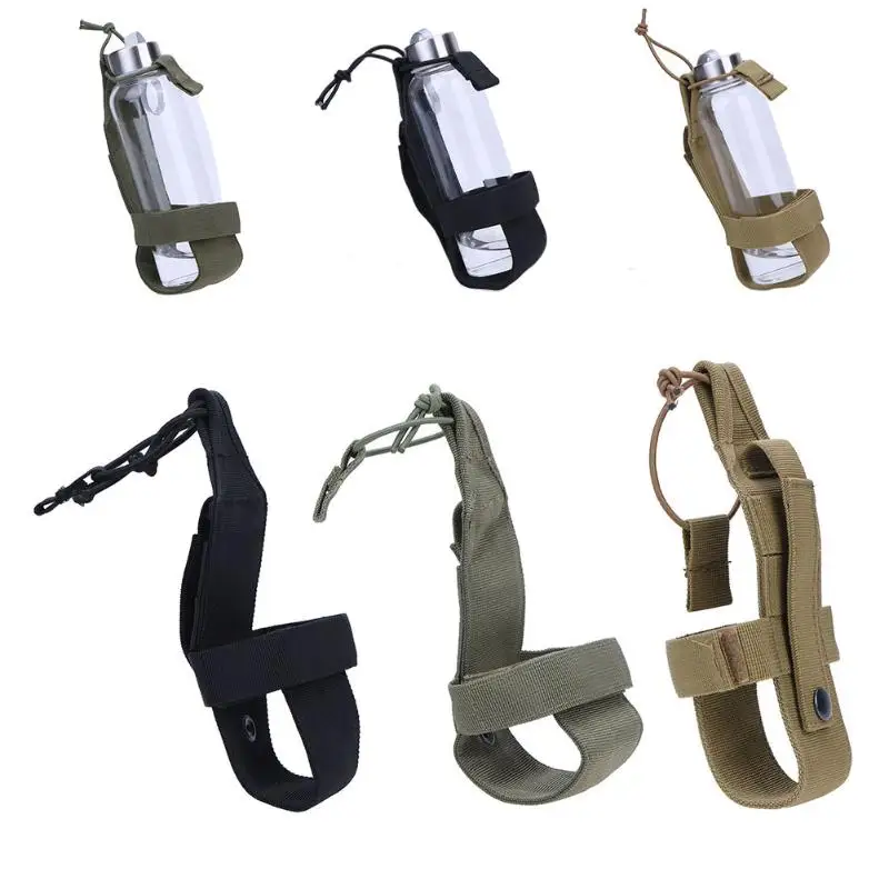 Portabotellas táctico MOLLE ripstop – Soporte militar woodland - imagen 5