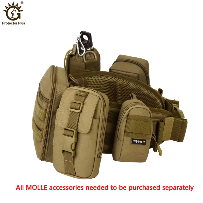 Cinturón táctico MOLLE para exteriores – equipo CS de cintura ancha
