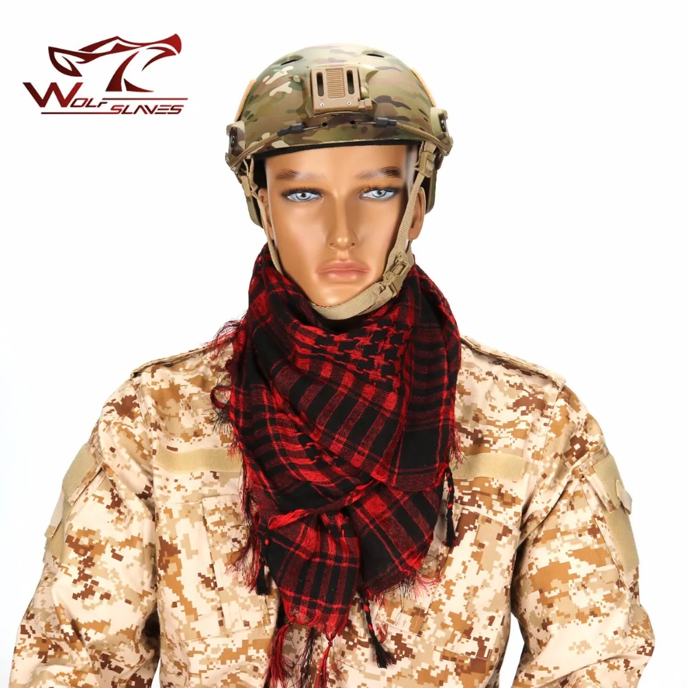 Bufanda Shemagh táctica de algodón para uso militar en desierto - imagen 3