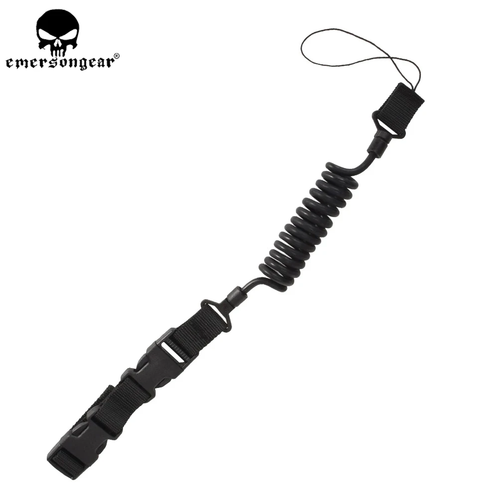 EmersonGear Correa táctica elástica corta negra – Airsoft y caza - imagen 2