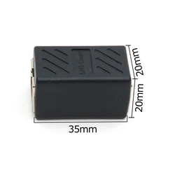 Xintylink adaptador doble RJ45 Cat6 extensión de red Ethernet