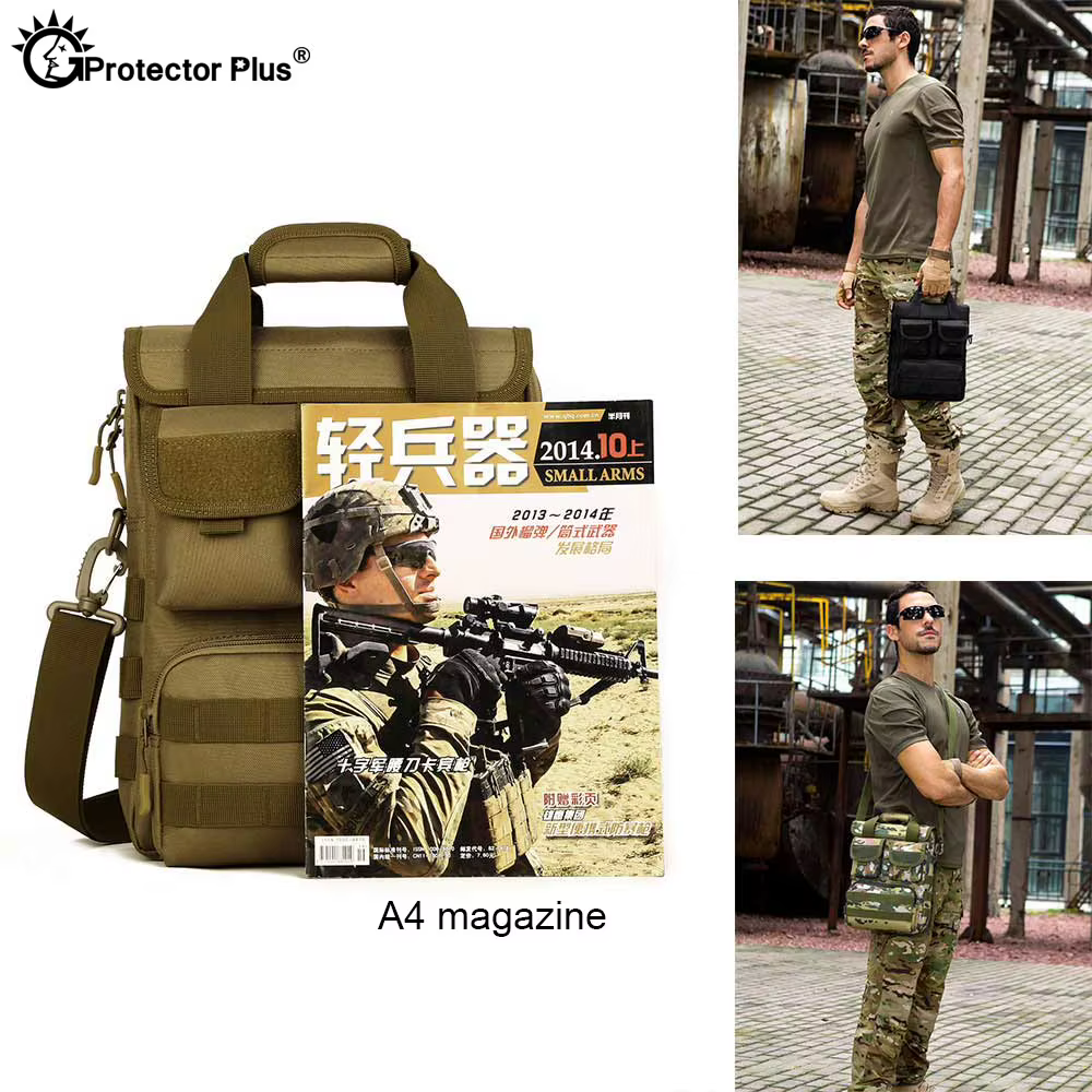 Bolso bandolera táctico MOLLE camuflaje para portátil exterior - imagen 4