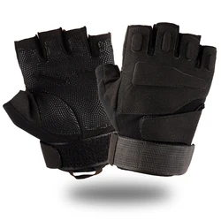 Guantes tácticos medio dedo transpirables para airsoft y caza