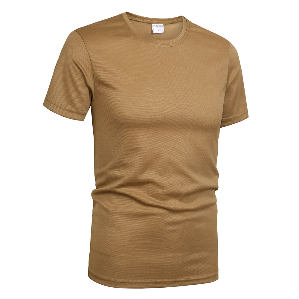 Camiseta táctica de secado rápido y transpirable verde coyote - imagen 5
