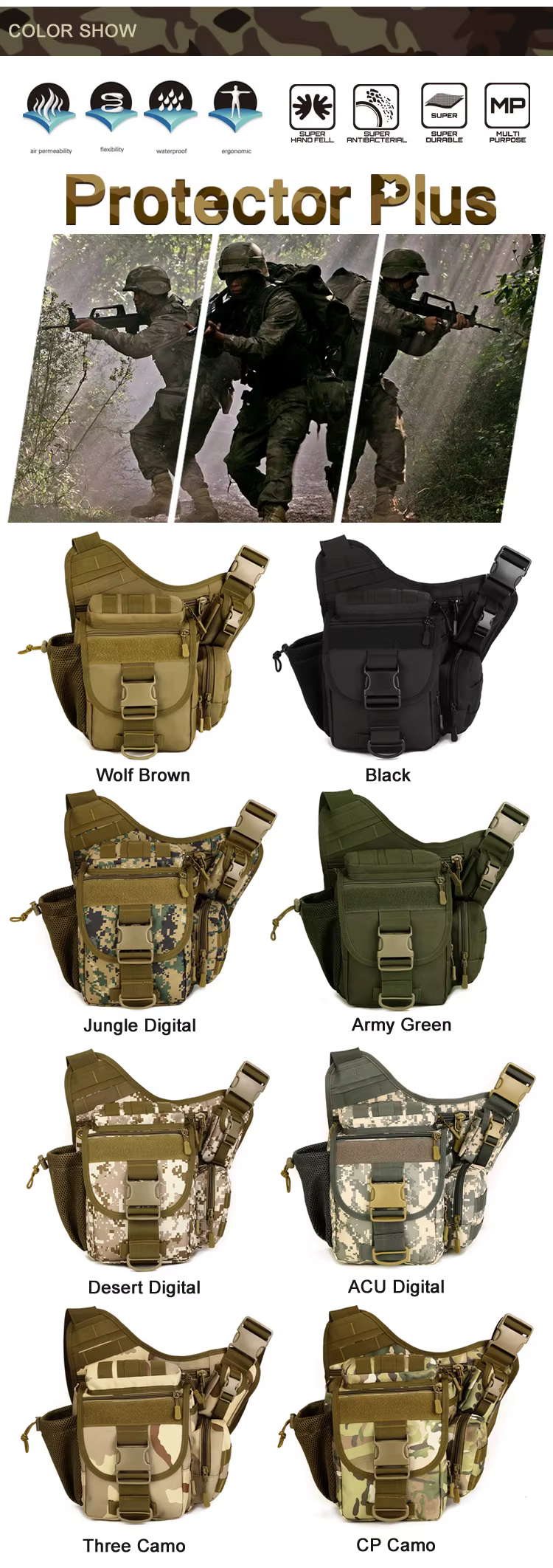 Interior y organización del bolso PROTECTOR PLUS
