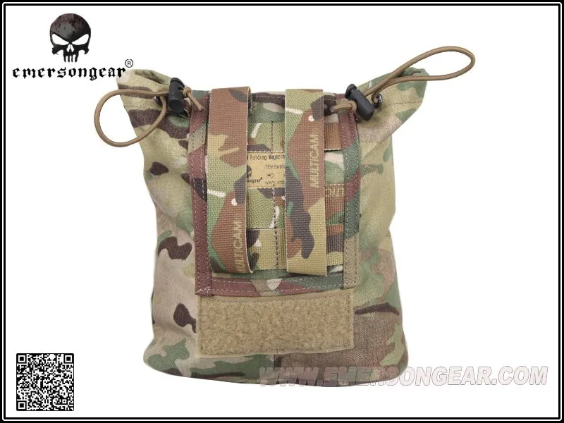 Bolsa táctica plegable en uso