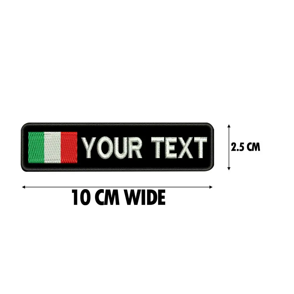 Parche bordado Italia – Respaldo gancho táctico - imagen 4
