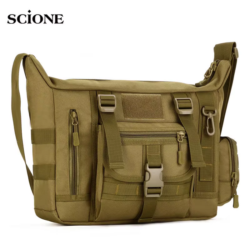Bandolera táctica MOLLE porta documentos A4 y laptop