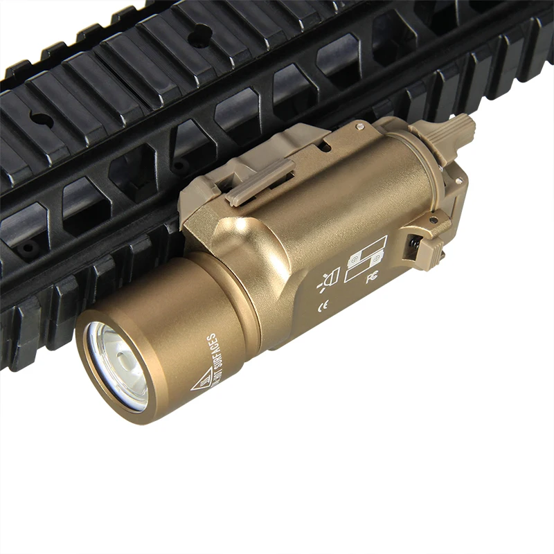 Linterna táctica LED X300 para pistola airsoft con luz blanca - imagen 2