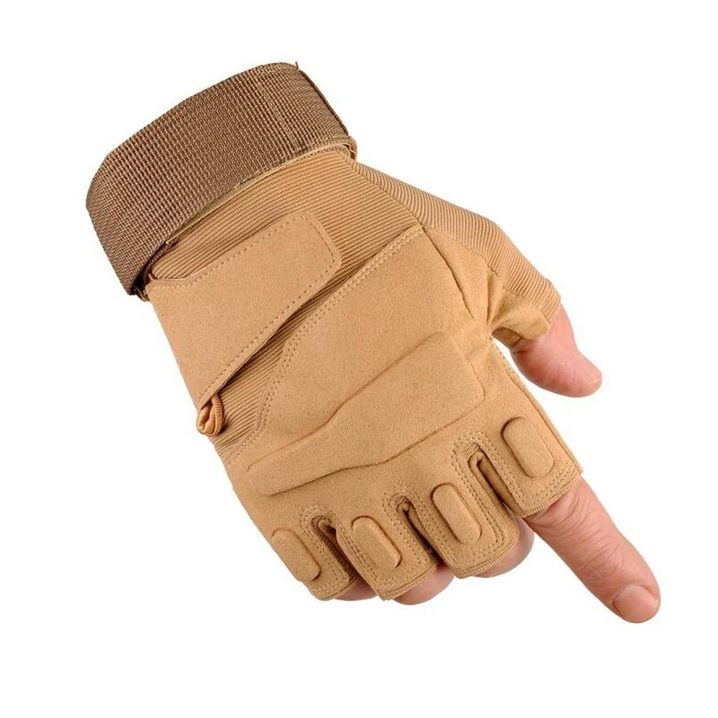 Guantes tácticos medio dedo transpirables para airsoft y caza - imagen 3