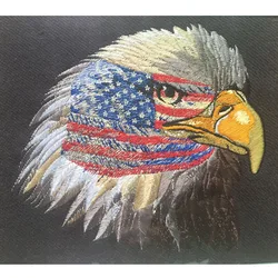Parche bordado personalizado para planchar con logotipo y tela
