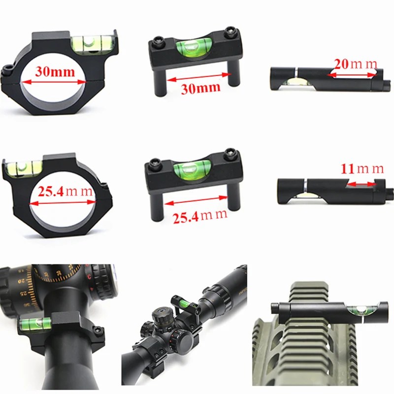 Montura rifle Picatinny Weaver nivel burbuja 20mm - imagen 3