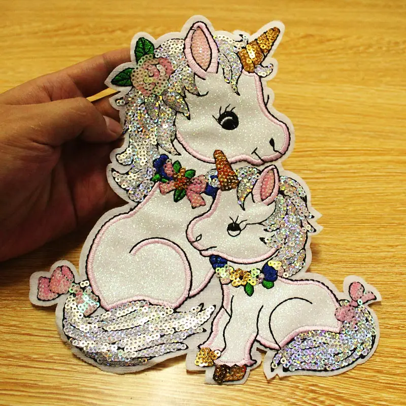 Parche táctico unicornio lentejuelas – Bordado para coser - imagen 4