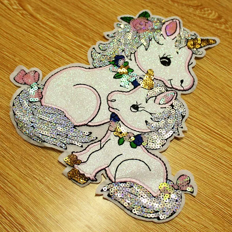 Parche táctico unicornio lentejuelas – Bordado para coser - imagen 2