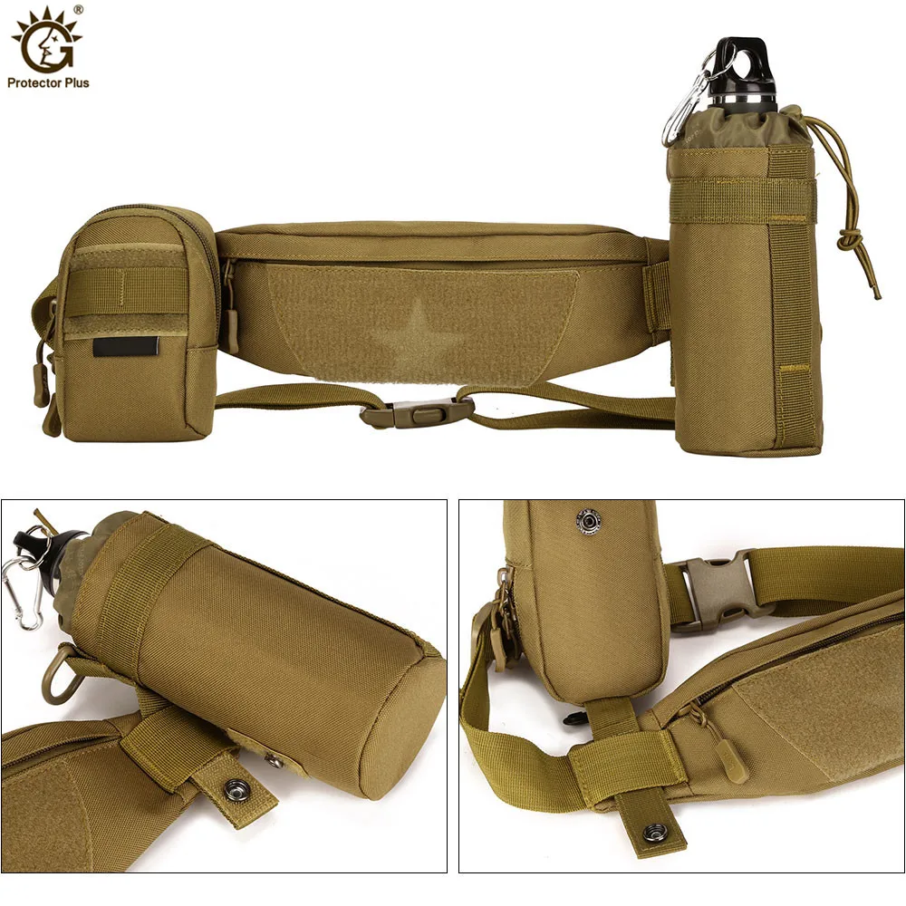 Bolsa de cintura táctica MOLLE con cinturón de equipo militar - imagen 4