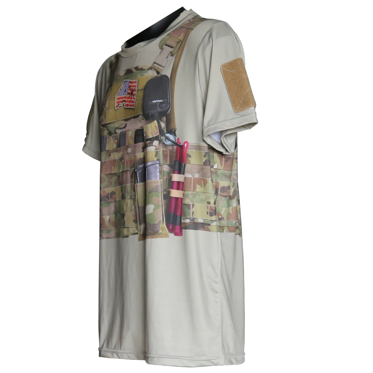 Camiseta táctica militar secado rápido manga corta para hombre - imagen 2
