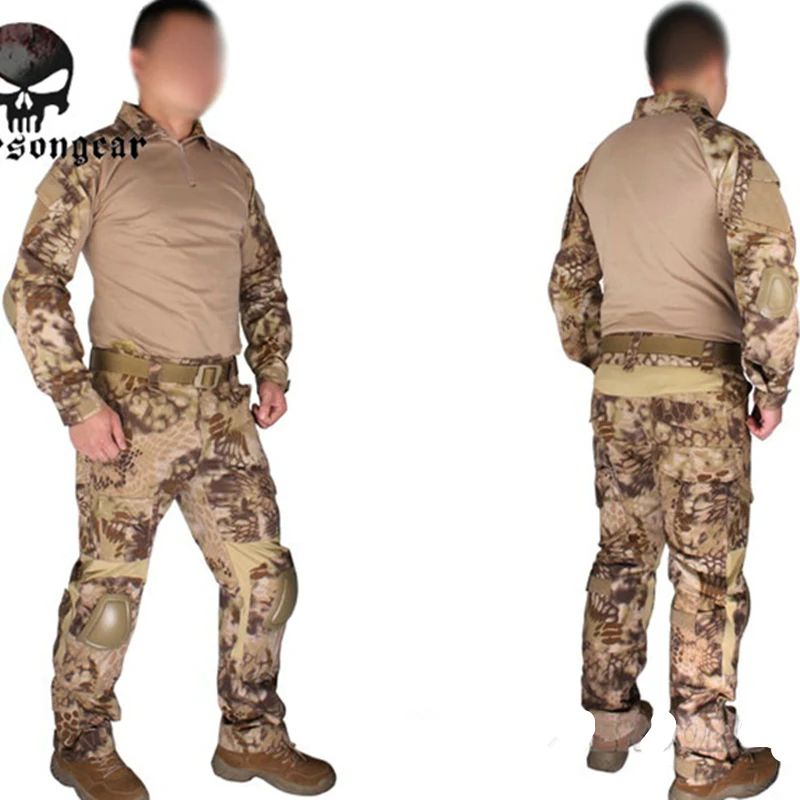 Emerson Uniforme táctico BDU US Highlander camisa y pantalón