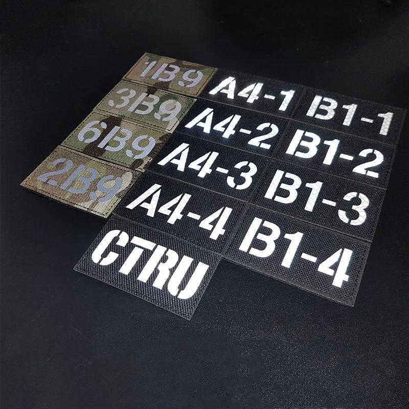 Parche táctico IR reflectante callsign para casco o chaleco MOLLE - imagen 2
