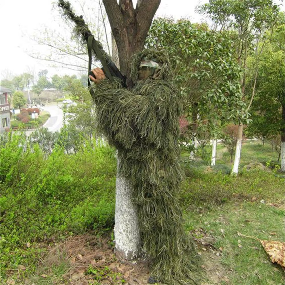 Traje Ghillie camuflaje selva – Caza y observación táctica adultos - imagen 5
