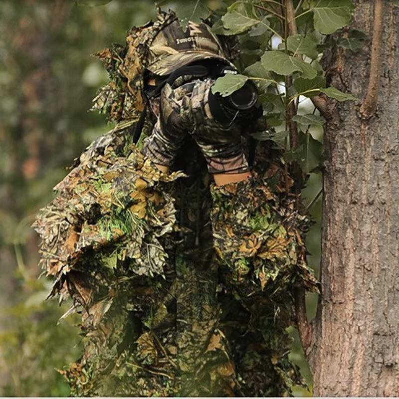 Amariss Woodland Kit – Traje Ghillie 3D camuflaje hojas - imagen 3