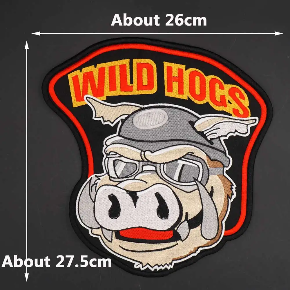 Parche bordado MC WILD HOGS motociclista para ropa - imagen 4