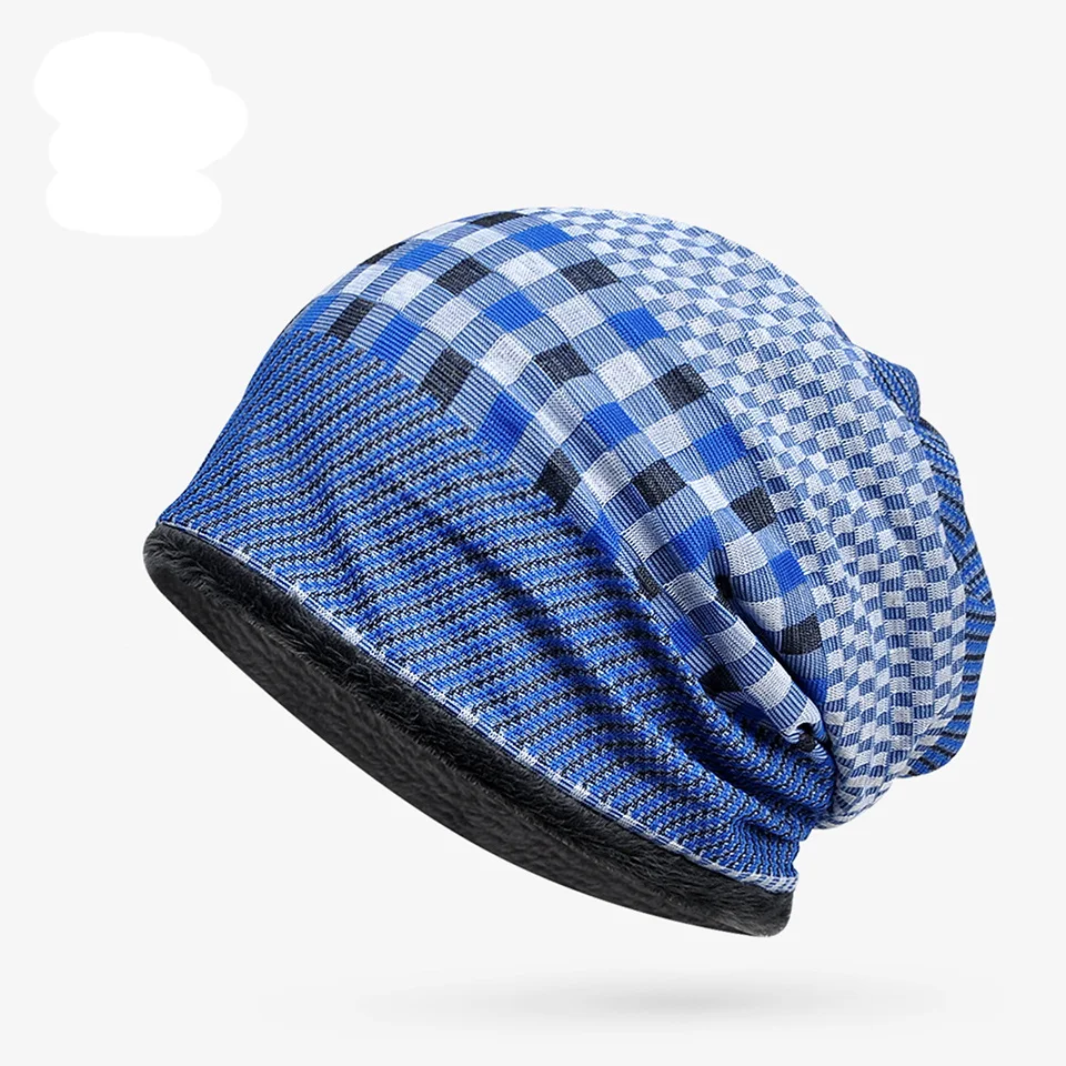 Gorro de otoño e invierno con bufanda y cuello
