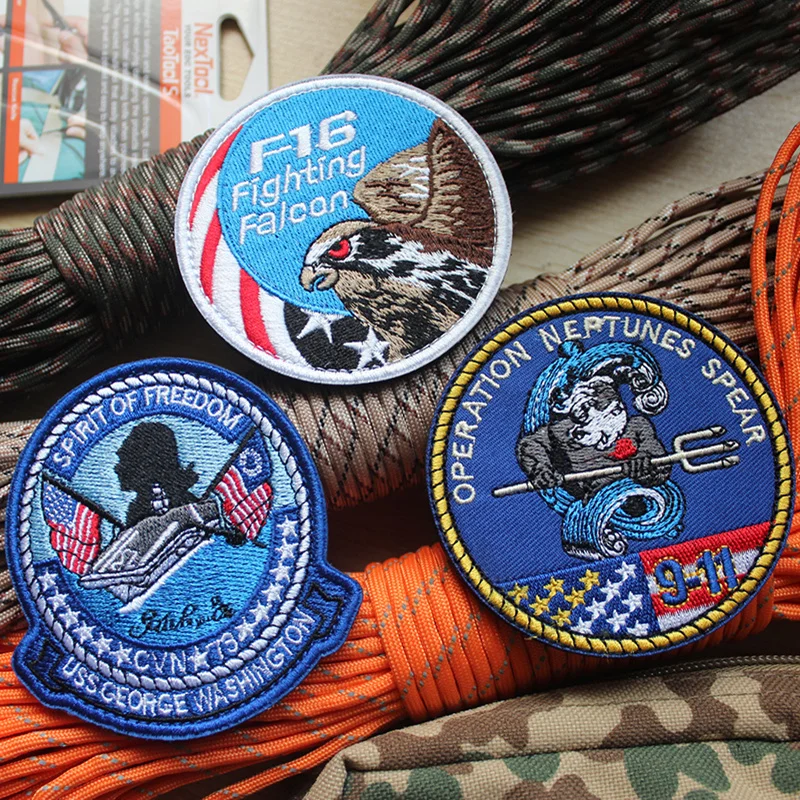 Parche F16 bordado Fighting Falcon USS George Washington