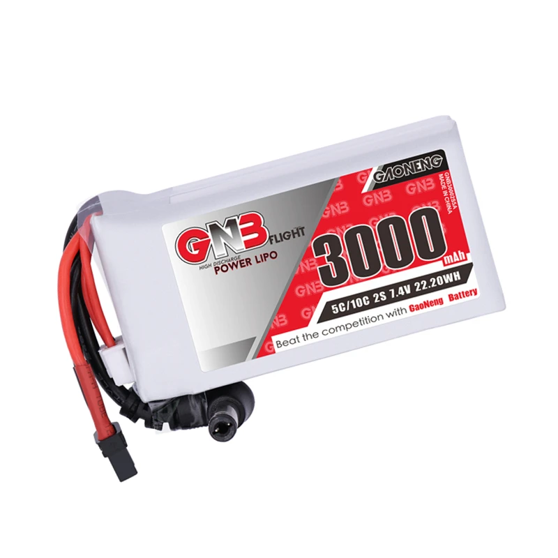 Batería Lipo GNB 2S 7.4V 3000mAh para Goggles FPV y Drones RC - imagen 3