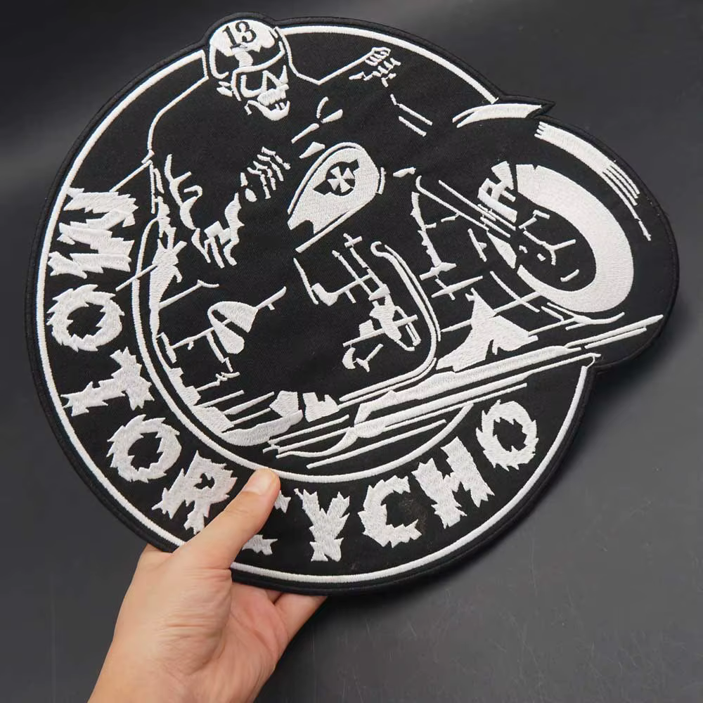 Parche bordado motociclista club para chaleco o chaqueta - imagen 3