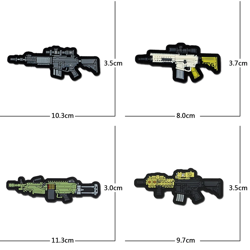 Parche en diferentes tamaños