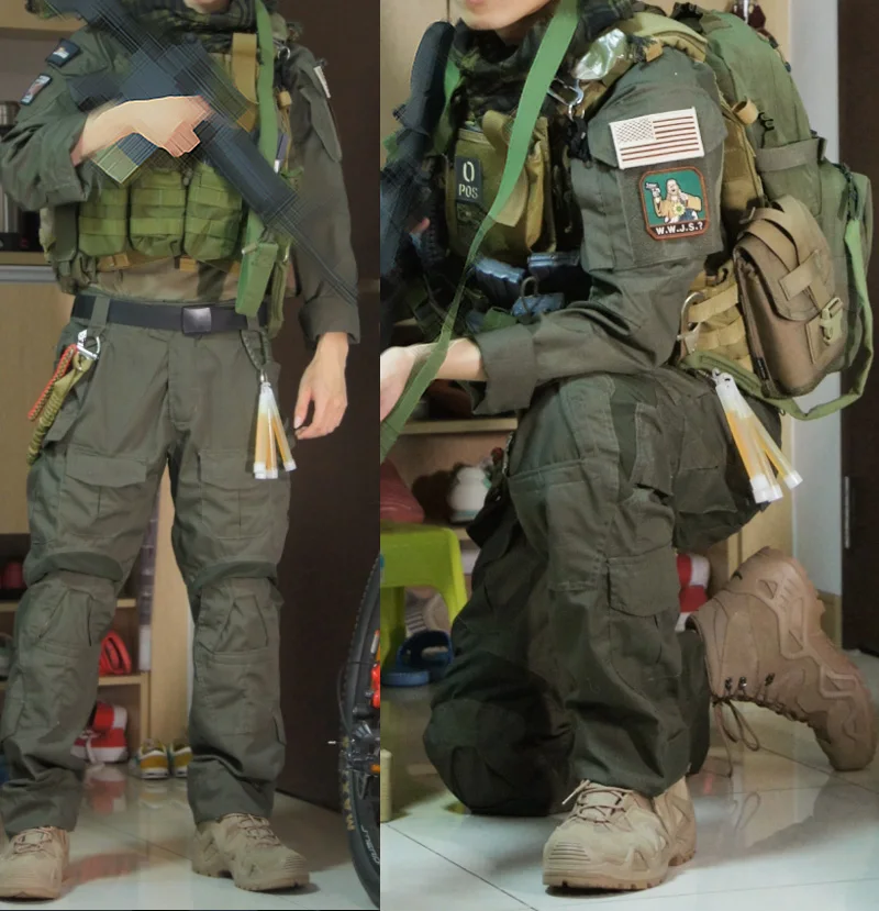 Frog Ranger traje táctico verde conjunto chaqueta y pantalón militar - imagen 2