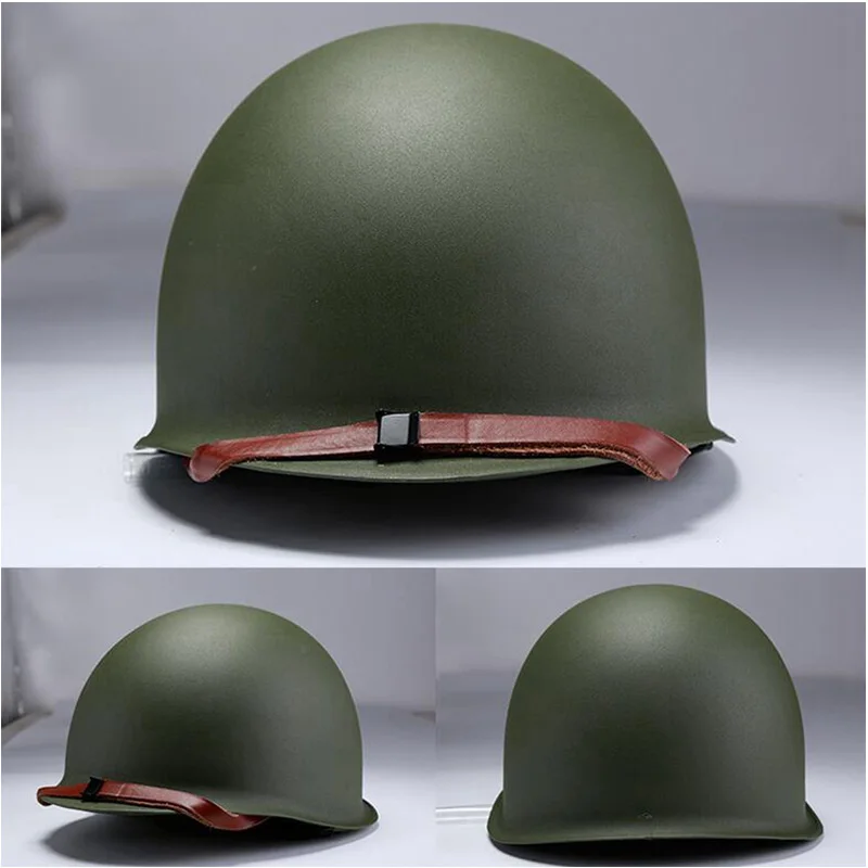 Casco M1 verde en vista general