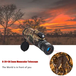 Monocular WG11 8-20x50 para caza y observación naturaleza