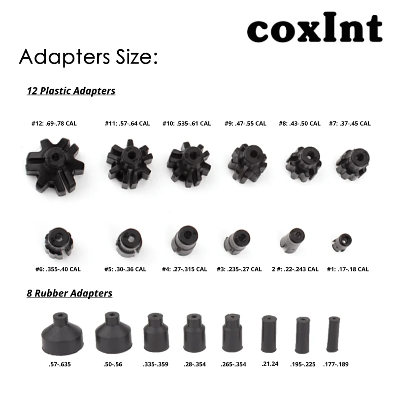 Colimador láser con adaptadores para distintos calibres