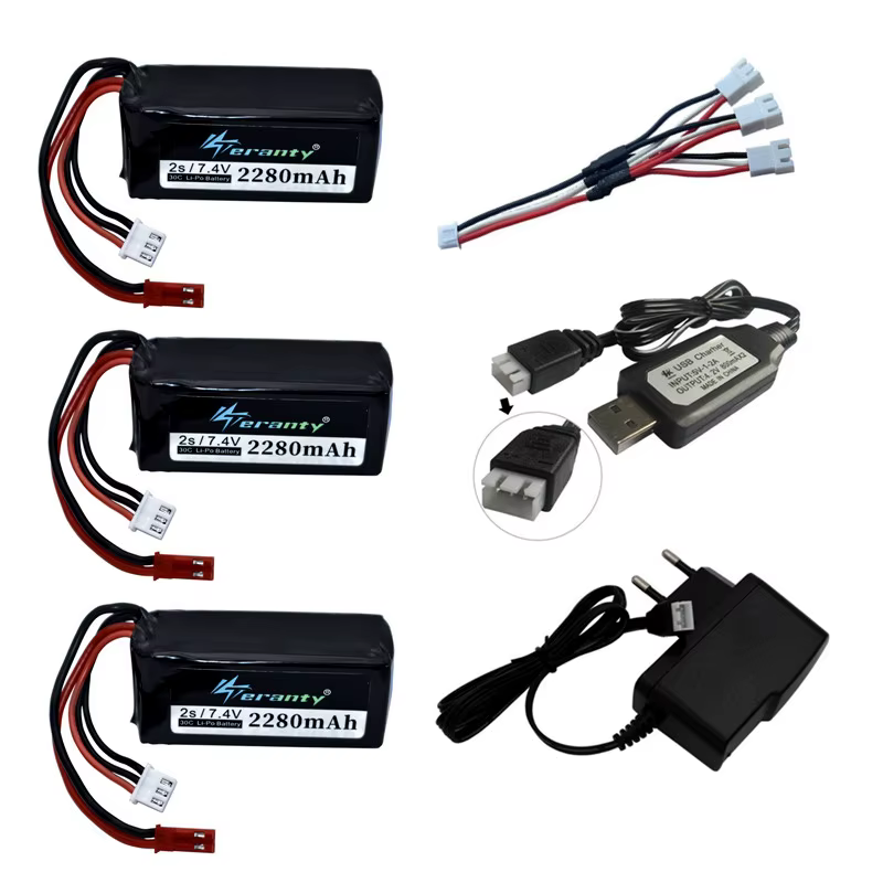 Wltoys Cargador batería LiPo 7.4V 2280mAh para A949/959/969/979