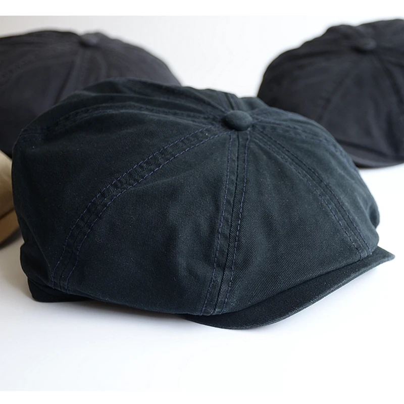 Gorra táctica de algodón talla grande estilo Gatsby vintage con visera