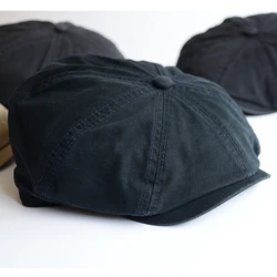 Gorra táctica de algodón talla grande estilo Gatsby vintage con visera
