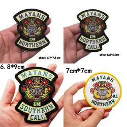 Mayans Sons of Anarchy parche bordado motociclista punk