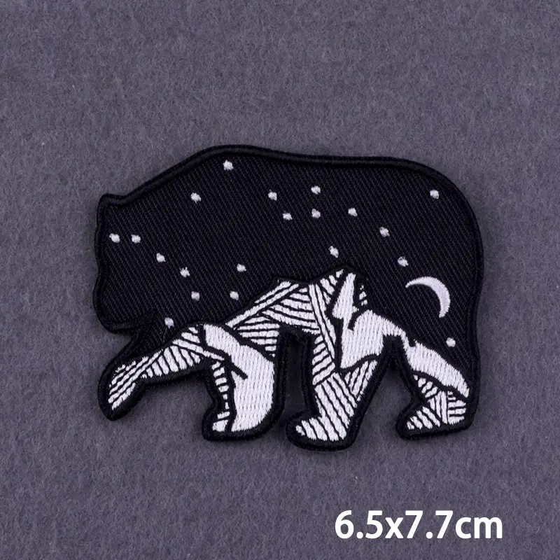 Parche termoadesivo bordado ciervo para chaquetas y mochilas - imagen 5