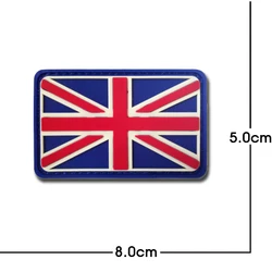 Parche táctico PVC de bandera Reino Unido bordado