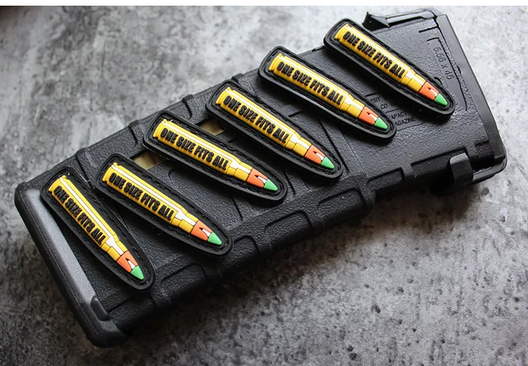 Parches tácticos PVC Q Bullet diseño americano