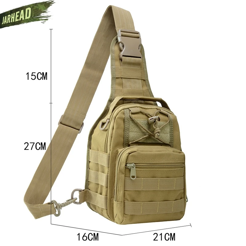 Bolsa de hombro táctica camuflaje para camping, senderismo y caza - imagen 2