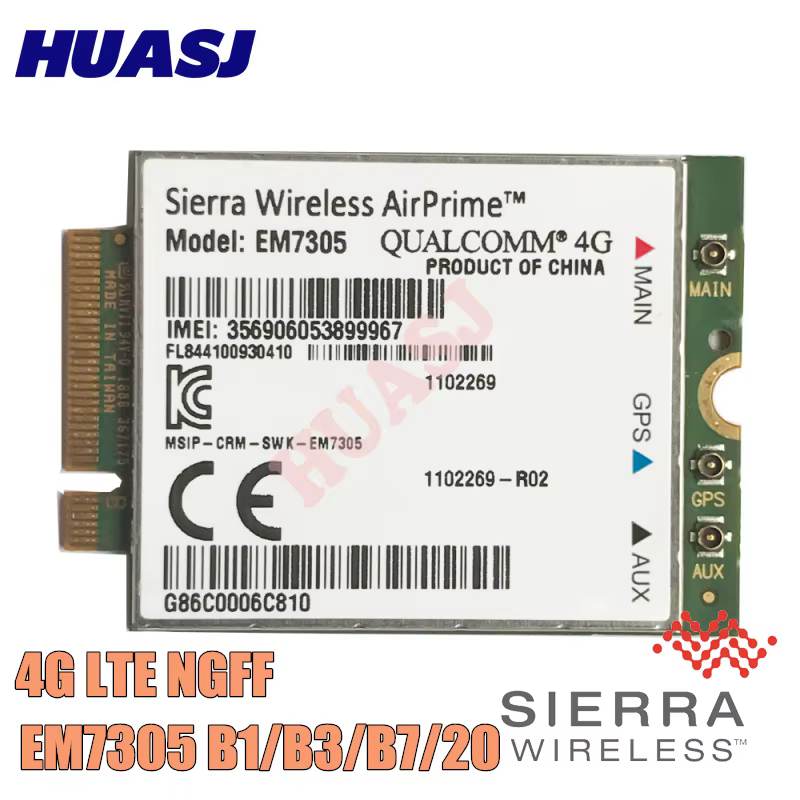 Módem M.2 4G LTE EM7305 – Wi-Fi integrada bandas europeas