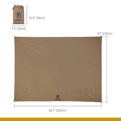 OneTigris cubierta impermeable de suelo para tienda, alta calidad