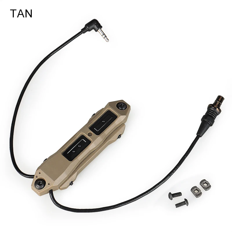 Interruptor remoto dual para linternas tácticas con montaje Picatinny