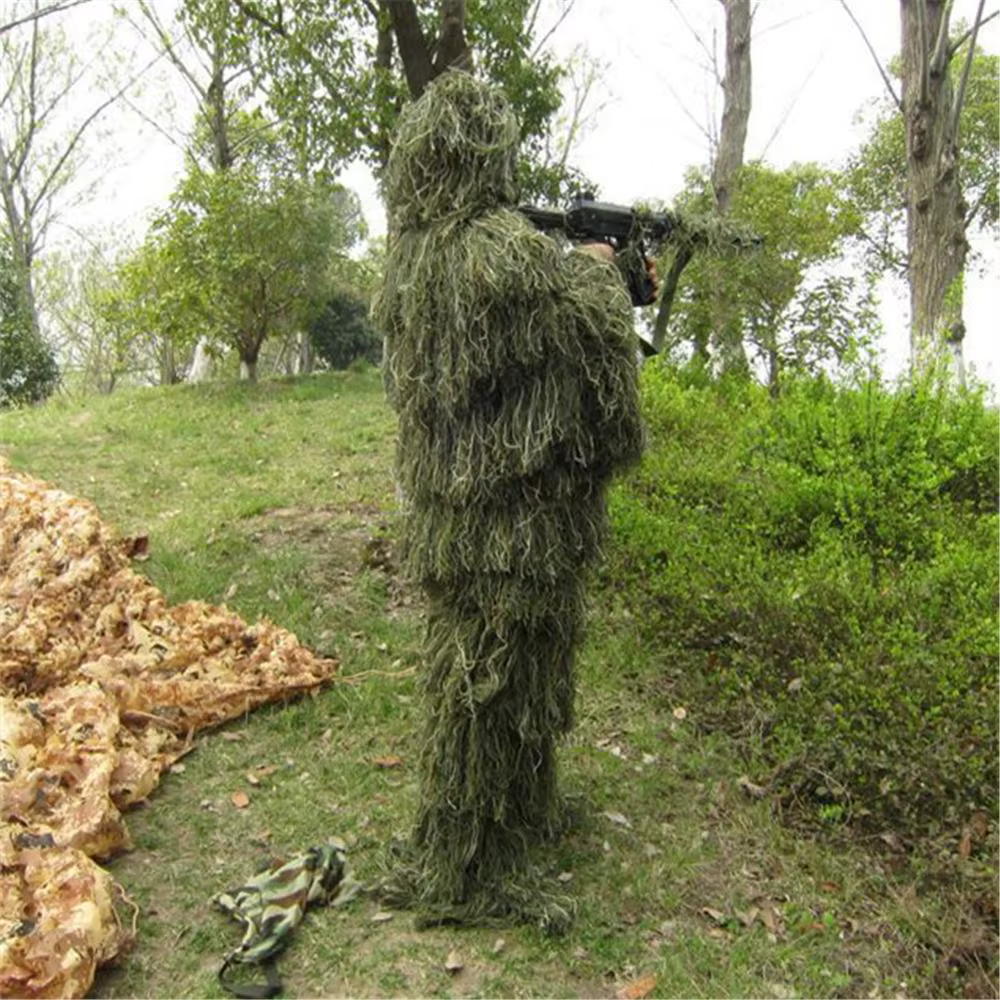 Traje Ghillie camuflaje selva – Caza y observación táctica adultos - imagen 3