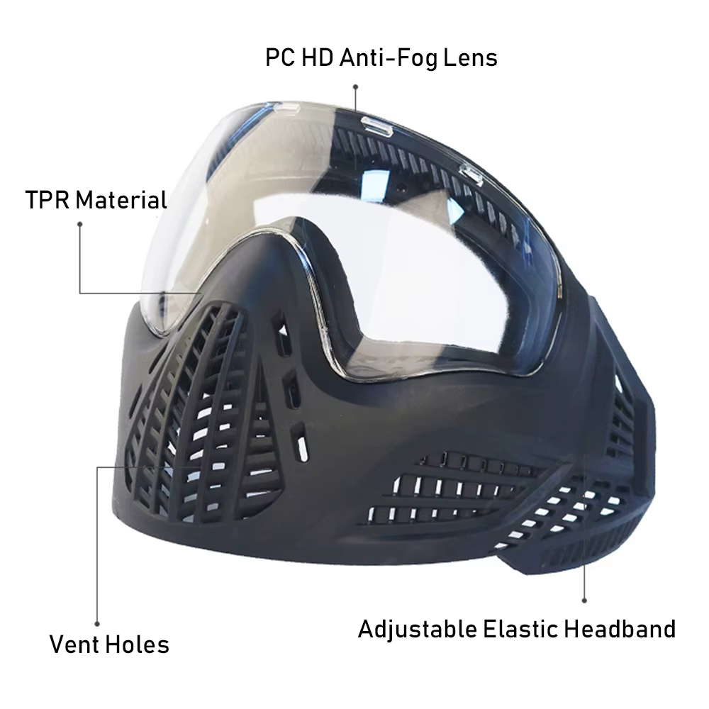 Máscara Airsoft protección facial completa – Resistente impactos - imagen 2