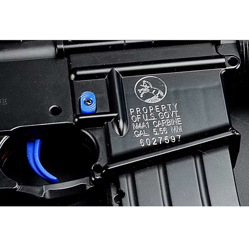 Pegatina metal táctica M4/M4A1 – Airsoft plata y oro - imagen 4