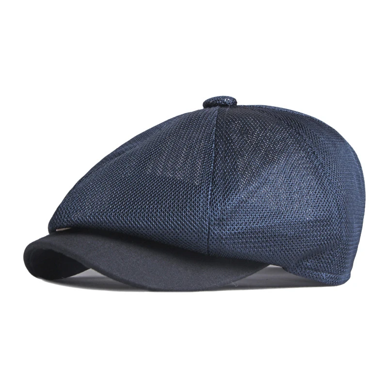 Sombrero octogonal transpirable de malla ligera con visera verano