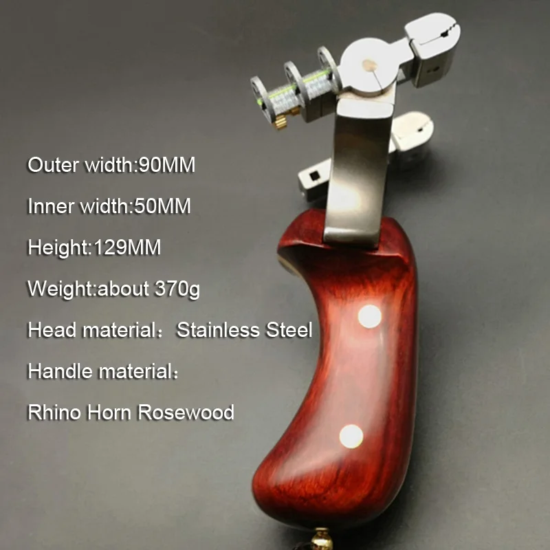 Tirachinas de acero inoxidable profesional con cabezal giratorio 360 grados